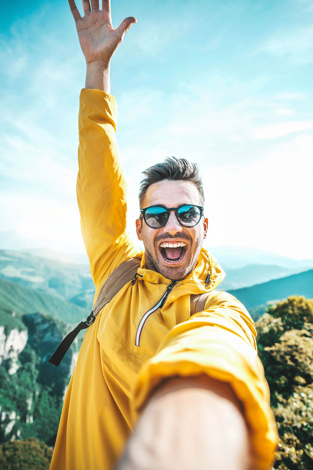 Person taking a selfie