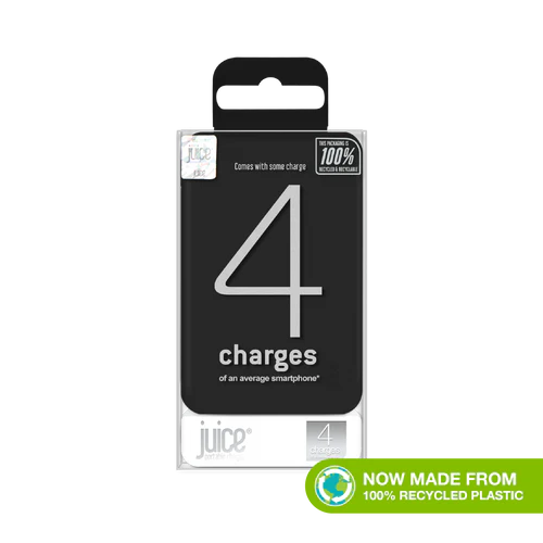 Juice ECO 4-Charge Power Bank - 12,000mAh - Black