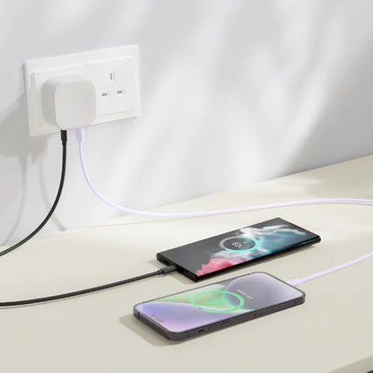 Juice 20W Dual Port Fast Charger - White