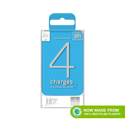 Juice ECO 4-Charge Power Bank - 12,000mAh - Aqua