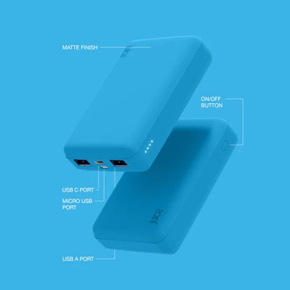 Juice ECO 4-Charge Power Bank - 12,000mAh - Aqua